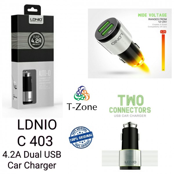 LDNIO C 403 4.2 Dual USB Charger