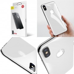 Baseus 4D back glass for IphoneX (white logo cut glass)