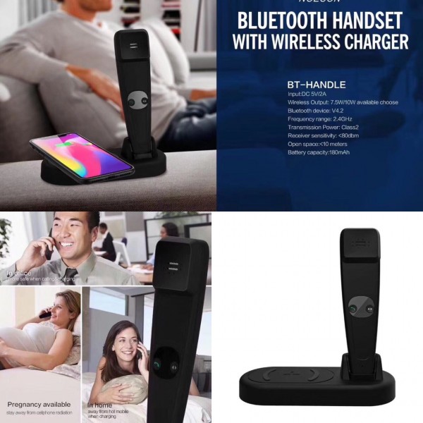 Bluetooth Handset and Wireless charger for Iphone