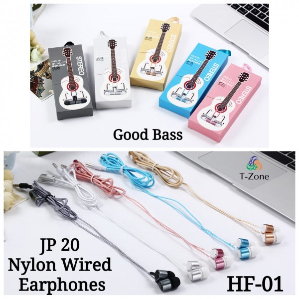 Nylon Wired Earphones HF-01