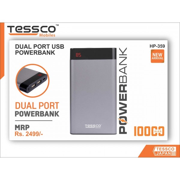 Dual Port USB Powerbank-10000mAh-HP-359