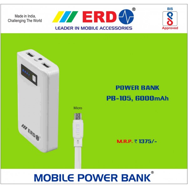 Power Bank PB-105,6000mAh