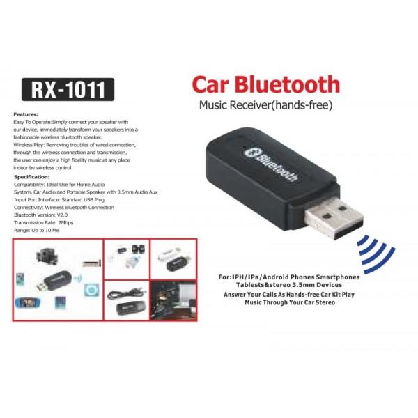 Car Bluetooth Music Receiver(Hans-free)-RX-1010