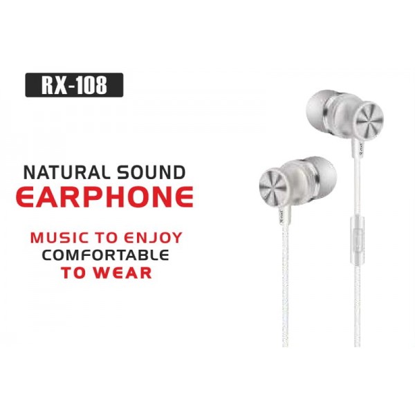Natural Sound Earphones RX- 108