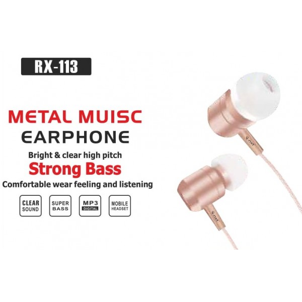 Metal Music Earphone RX-113