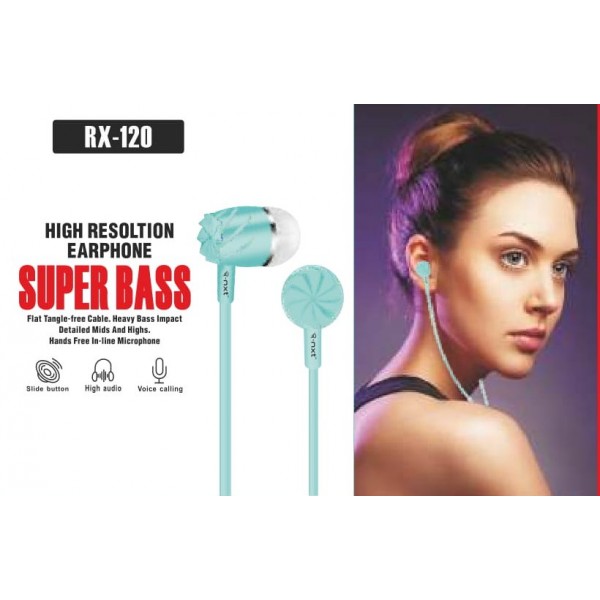 High Resoltion Super Bass Ear Phones-RX-120