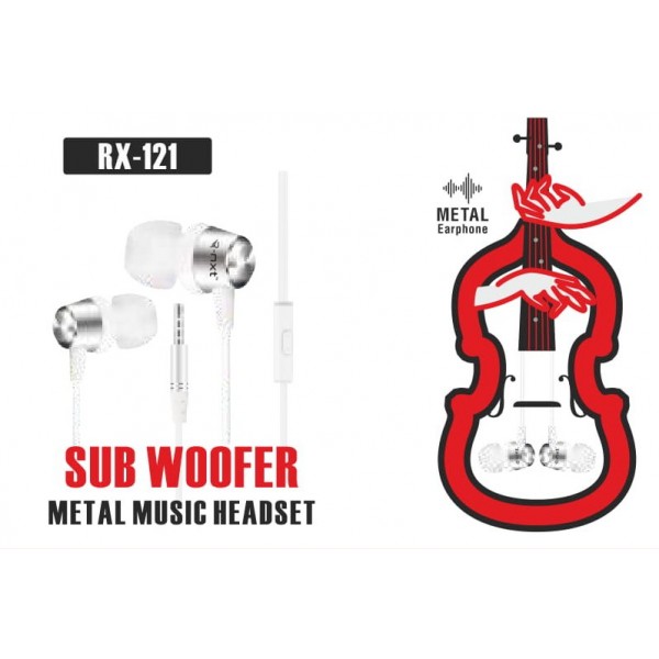 Sub Woofer Metal Music Headset-RX-121