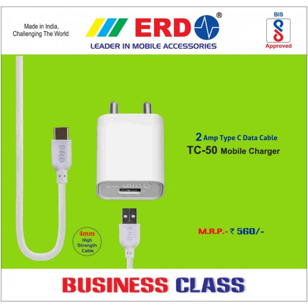 Mobile Charger-2Amp TypeC-MODEL-TC50