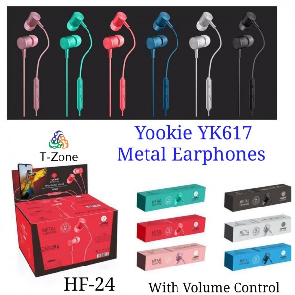 Yookie YK 617 Metal Earphones HF-24